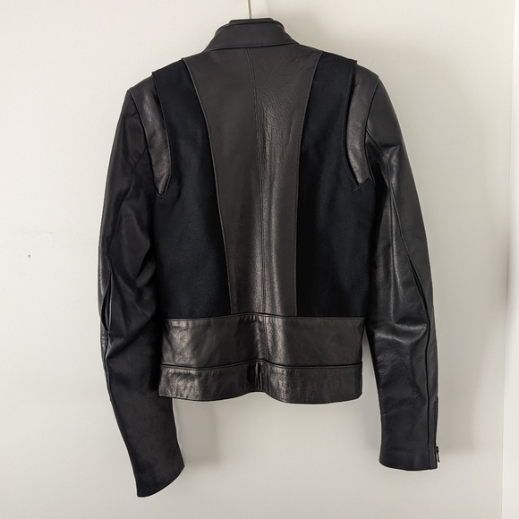 Odyn Vovk Men's Leather Biker Moto Jacket USA M - Picture 2 of 14